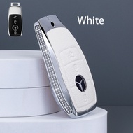 ZOBIG Hợp Kim Kẽm Da Kim Cương Bọc Chìa Khóa Fob Cho Mercedes Benz E Class W213 E200 E260 E300 C A S