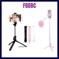 FBDBC Wireless bluetooth selfie stick foldable mini tripod with fill light shutter remote control for iphone Android For Xiaomi JLIHM