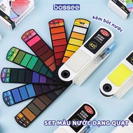 Compressed Watercolor Set 18/24/36/42 Foldable Fan-shaped Watercolor Set Powder Watercolor Set Easy 