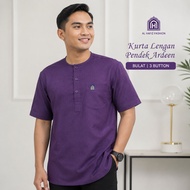 Muslimin Kurta ARDEEN  Lengan Pendek  BY AL HAFIZ( NEW STOCK)