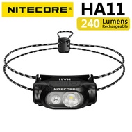 NITECORE HA11 Headlamp 240 Lumens 36g for Night Running Fishing Trekking Road Trip with Alkaline AA 