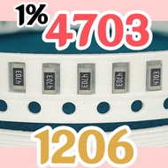 10pcs Chip resistor smd 4703 474 1% size 1206 3216 470Kohm 470 Kohm 470K ohm