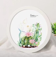 全城熱賣 - 圓形掛牆 相框 畫框【圓形-白色（不含畫芯）】【16吋（可放直徑40.6cm）圓形】