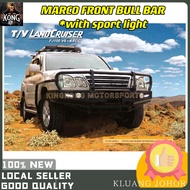 MARCO FRONT BULL BAR WITH LED SPORT LIGHT HEAVY DUTY SOLID STEEL TOYOTA LAND CRUISER 100 FJ100 4X4 B