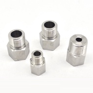 304 Stainless Steel Connector has 1 internal thread end and 1 external thread end (Internal and Exte