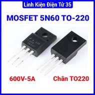 Mosfet component 5N60 TO-220, current 5A, voltage 600V N-CH
