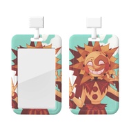 Sundrop FNAF ID Badge Holder with Lanyard, Hard Plastic Key Card Work Badge Sleeve for Office, Schoo