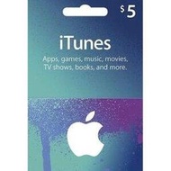 [超商]波波的小店 美國iTunes禮物卡$5 iTunes美金5元 App Store充值卡 禮品卡 禮物卡/官方序號