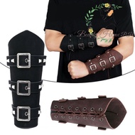 1Pc Cosplay Leather Armor Arm Viking Bangles Pirate Knight Gauntlet Wristband Bracer Accessories