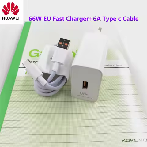 Huawei 66w EU Super Fast Charger 6A USB Type C Cable For Huawei Mate X3 X5 50 40 P60 P50 P40 P30 Pro