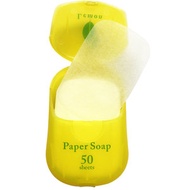 CHARLEY - (檸檬味) 日本 CHARLEY paper soap 攜帶式香皂紙(每盒50枚) x 1盒