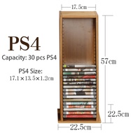 CD PS4 Storage Rack Wooden Bookshelf CD Holder  Stand  Stationeres Organizer  Organize Shelf Portabl