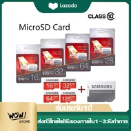 เมมโมรี่การ์ด ซัมซุง Micro SD Memory Card 128GB 64GB 32GB 16GB 8GB SDXC Grade EVO Plus Class 10 UHS-3 TF/SD Cards Trans Flash drive MicroSD การ์ดหน่วยความจำ