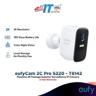 Anker Eufy T8142 eufyCam S220 eufyCam 2C Pro | 2K Resolution |180-Day Battery Life | IP67 | Night Vi
