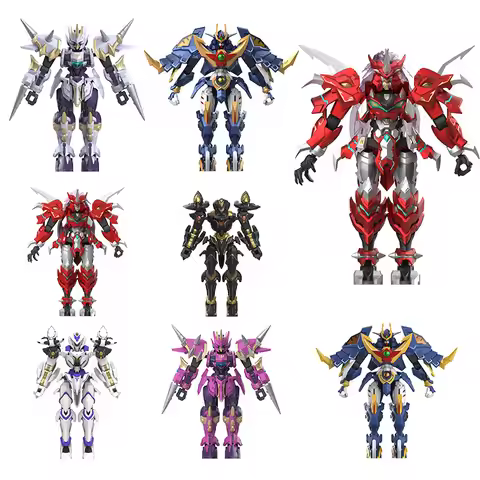 SEMBO BLOCK Iron Saga Mecha Assembling Building Blocks Blind Box Set Robot Models Collectible Orname