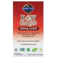 Garden of Life, RAW CoQ10, 200 mg, 60 Vegan Capsules