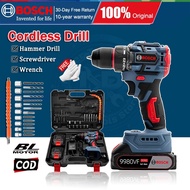 【local Stock】Bosch Drill Cordless Drill Cordless Hammer Drill Cordless Impact Drill Screwdriver Hand