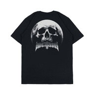 Metal T-Shirt Satanic Distro T-Shirt Men Women Black SIXCISSORS 666 MOONSKULL