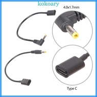 KOK 21cm Type C Female To 4 0x1 7mm Male Charging Cable Line For 1000 2000 3000