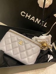 Chanel 盒子 灰 金球 grey vanity case gold ball