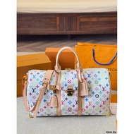 Limited Edition keepall 45 Bags Takashi Murakami White Sancai Travel Bag Airport Bag Airport Big Bag