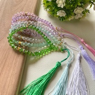 Crystal prayer beads, manual prayer beads, 33 beads, Czech crystal material