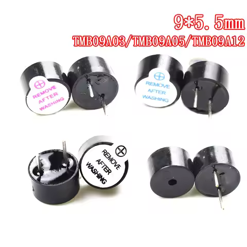 10pcs 100% New 3V 5V 12V Active source Buzzer Magnetic Long Continous Beep Tone 9*5.5mm good TMB09A0