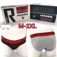 [Shop Malaysia] 9771|1Box 3Pcs Renoma Men's Briefs M-2XL