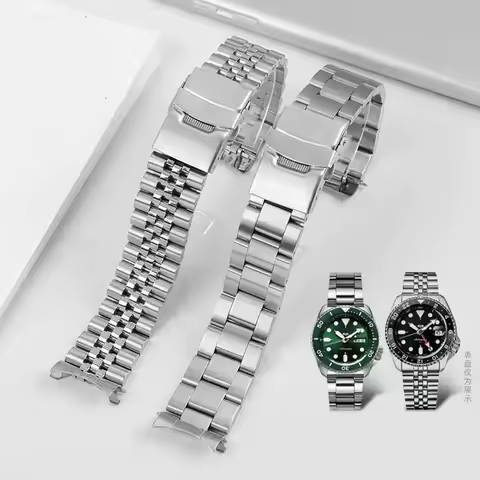 316L Diving Steel Metal Strap For Casio Duro Mdv107-1A MDV106-1A Watch Wristband Bracelet Watchband 