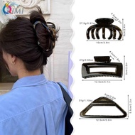 KIMI-Hairpins Transparent Barrettes Clips Dark Durable: Hair Large Large Size