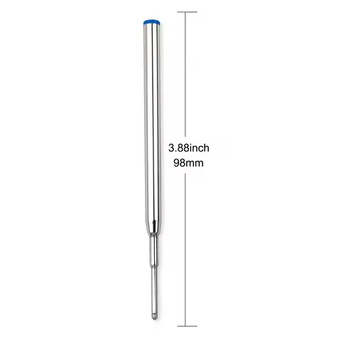 3.88 in / 98 mm Long Ballpoint Ink Refill To Fits For Montblanc Mont Blanc Ballpoint Ballpen P164 Ti