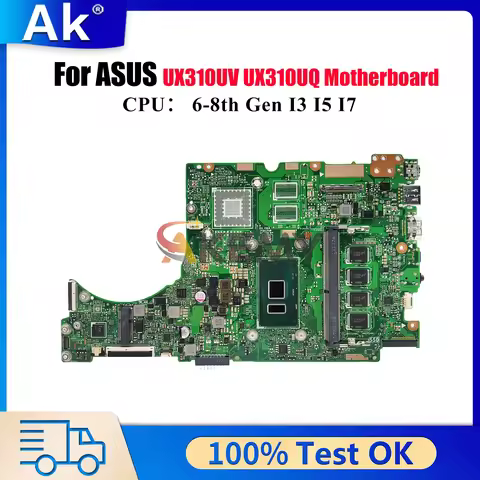 UX310UA Laptop Motherboard For ASUS UX310UQR UX310UFR UX310UV UX310UQ UX310UQK RX310U UX310UAK U3000