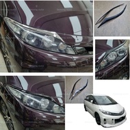 toyota estima acr50 car head lamp eye lip cover garnish carbon fiber accessories skhongauto