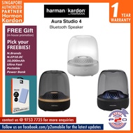 Harman Kardon Aura Studio 4 Bluetooth speaker with iconic transparent dome and themed lighting