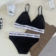 ชุดเซ็ทงานป้าย ชุดชั้นใน2ชิ้น #Million.cup ชุดว่ายน้ำ