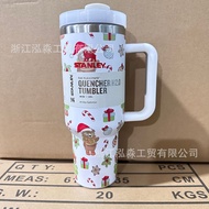 40oz สต็อกถ้วยด้ามจับ Stanley รุ่นที่สอง 304 แก้วเก็บความร้อนสแตนเลสแก้วเบียร์เก็บความเย็นรถร้อน