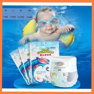BK Waterproof Baby Swimming Trunks Diapers / Baby Swim Diapers / Disposable Baby Swimming Pampers