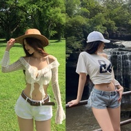 Low-Waist Jeans Shorts KINNITA