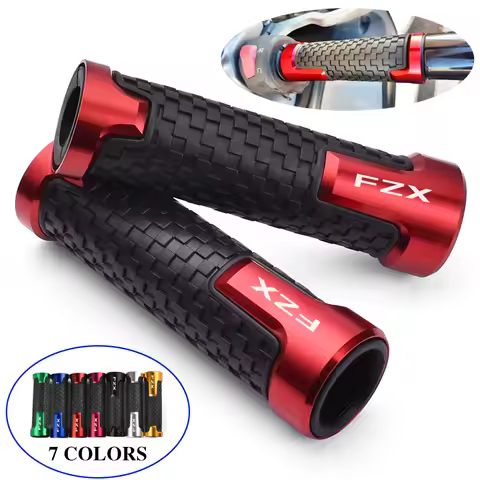 Motorcycle 22mm CNC Aluminum Rubber Gel Handle Bar Hand Grips For Yamaha FZX 150 FZX 250 FZX 700 FZX