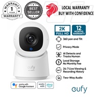 eufy Indoor Cam C220 | 2K Resolution Smart Camera 360°, Human/Motion Detection, Alexa and Google Ass