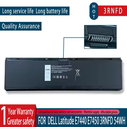 47WH 3RNFD Battery For Dell Latitude E7440 E7450 E7420 34GKR PFXCR HJ8KP 7.4V