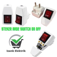 Steker Saklar Lampu Kepala Colokan ON OFF Steker Arde Switch SAKLAR ON OFF Steker Arde Saklar Switch