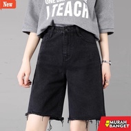 Women's denim shorts - Korean Women's Rawis Denim Shorts Street Fashion Longgat Highwatst Teenage De