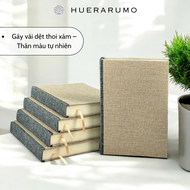 Sổ bìa cứng B5 HUERARUMO 300-600 trang giấy Bookpaper màu vàng nhạt khâu chỉ bìa vải.