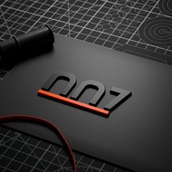 [ZEEKR 001/007/X/009/7X โลโก้รถสีดําสําหรับการดัดแปลงโลหะภายนอก