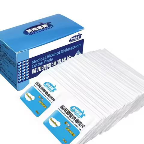 50/100PCS Alcohol Wipes Pads Disinfectant Swabs Wipes Cleaner 70%-80% Alcohol Content Sterilizing fo