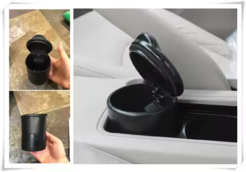 Universal Car ashtray 1pcs black High temperature resistance parts for Audi Cabriolet A6L A8L A4 Ava