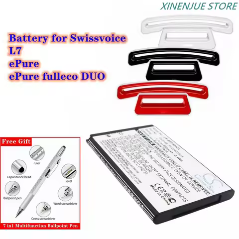 Cordless Phone Battery 3.7V/650mAh 043048,SV20405855 for Swissvoice ePure,ePure Fulleco DUO,L7