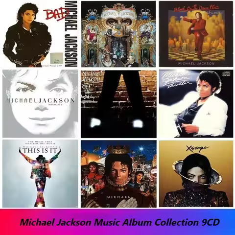 Michael Jackson Complete Studio Albums Collection 9CD Only Pop R&B & Dance Pop Iconic Tracks for Fan