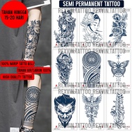Semi-Permanent Temporary Tattoo Lasts 2 Weeks GZ Hand Sleeve 19x12cm Waterproof